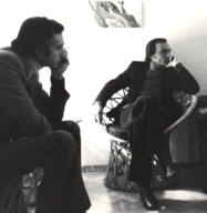Con Agostino Bonalumi, una serata verso la metà degli anni 70